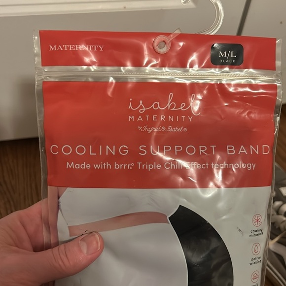 ISABEL MATERNITY WOMEN’S COOLING SUPPORT BAND SIZE: M/L COLOR: BLACK NWT - Picture 2 of 5